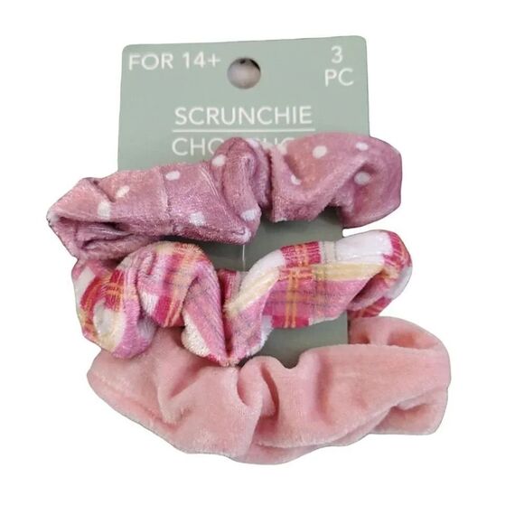 Disney Pink Mickey Socks Minnie Earrings And Hair Scrunchies Bundle NWT - Picture 10 of 13